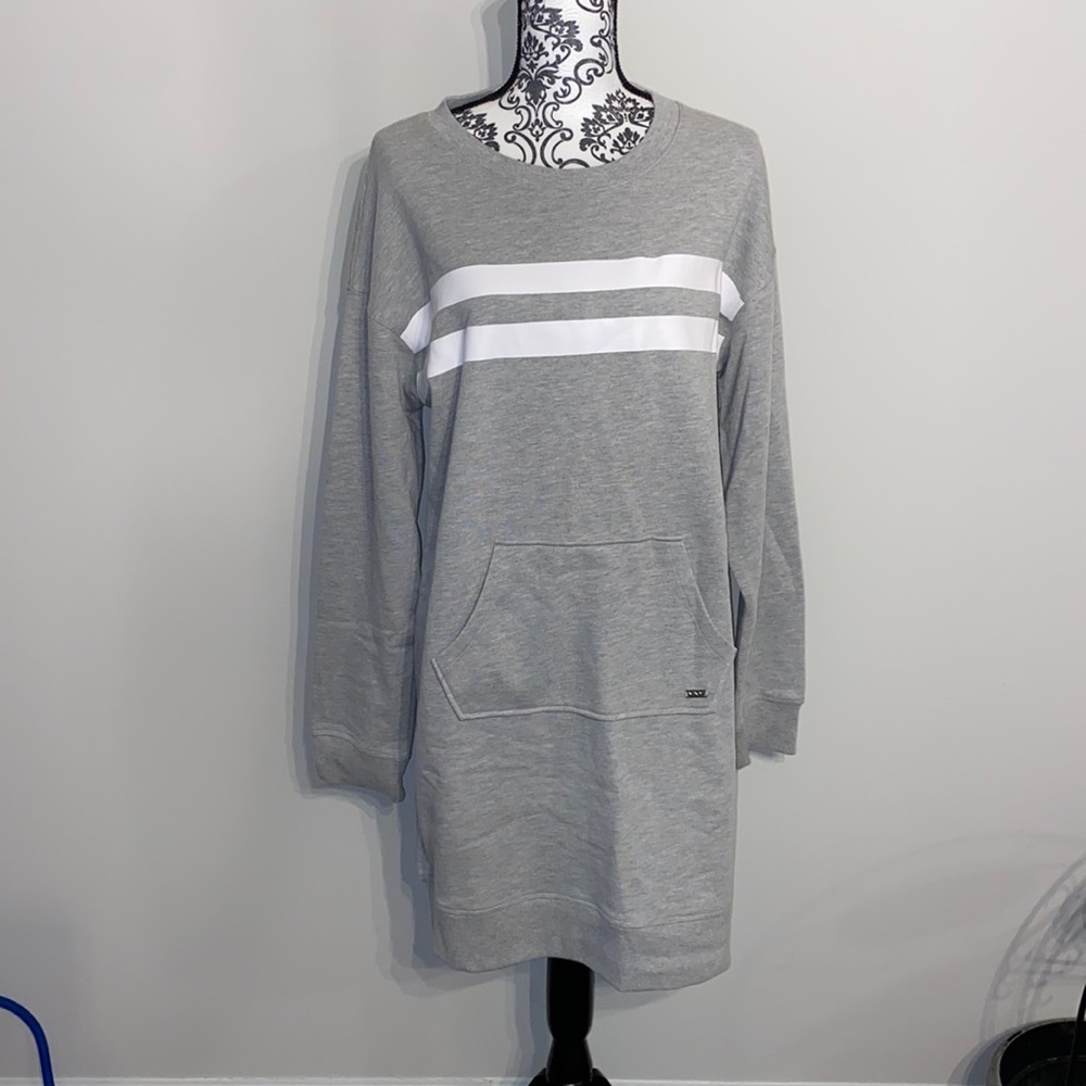 Gray tunic sweatshirt